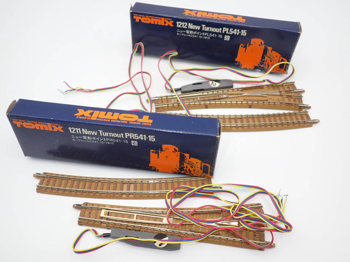 TOMIX 鉄道模型 ニューレールセット4種 + ニュー電動ポイント左右 計 