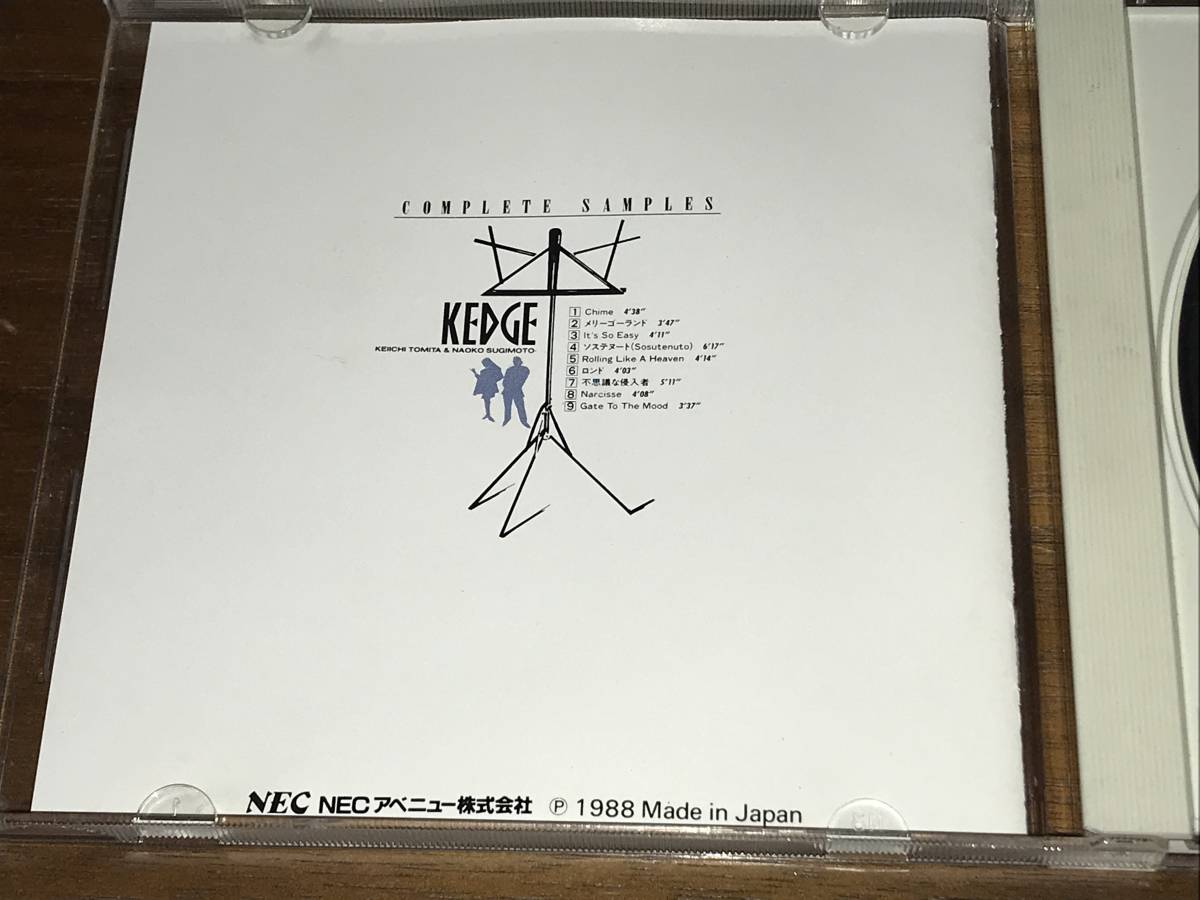 CD KEDGE KEDGE□ケッジ□Complete Complete Samples□コンプリート