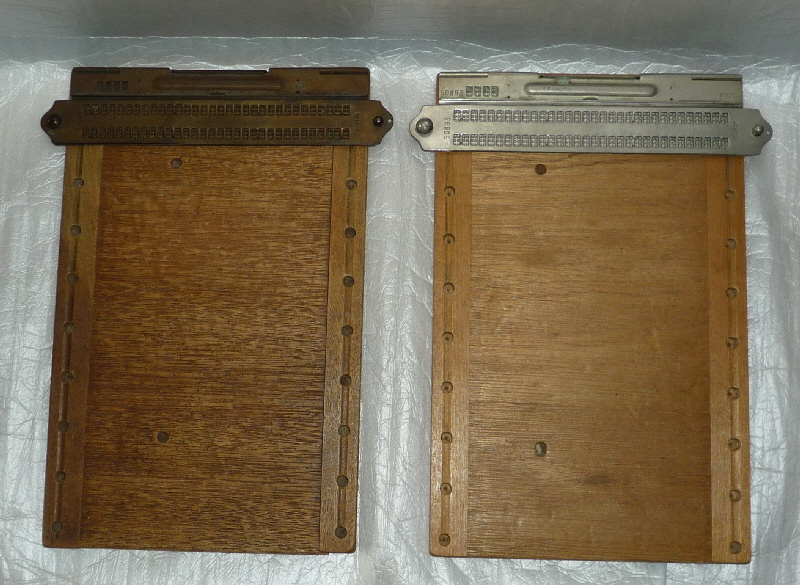 used 仲村製 点字器 点字盤 木製点字盤 標準点字盤 川崎市視覚