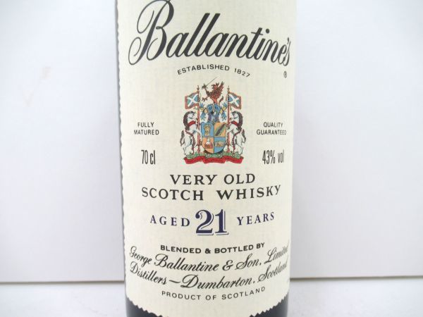 古酒 Ballantine's バランタイン 21年 VERY OLD ベリー オールド