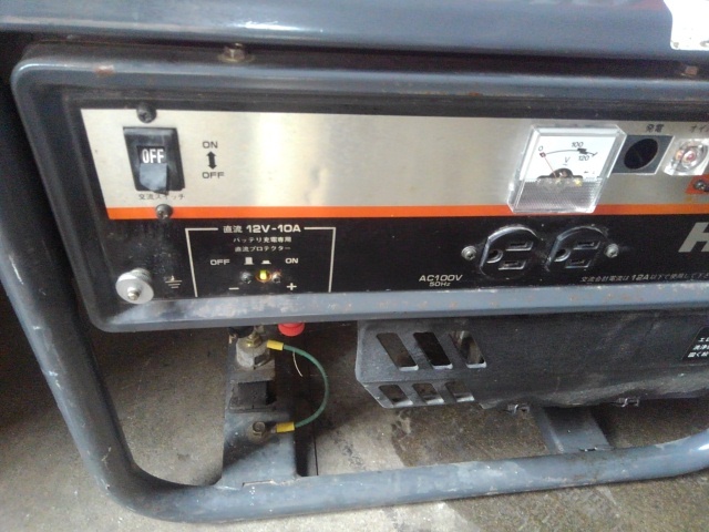 本 KUBOTA クボタ ゼネレータ 発電機 HA1400 1200VA/100V 50Hz 引取 