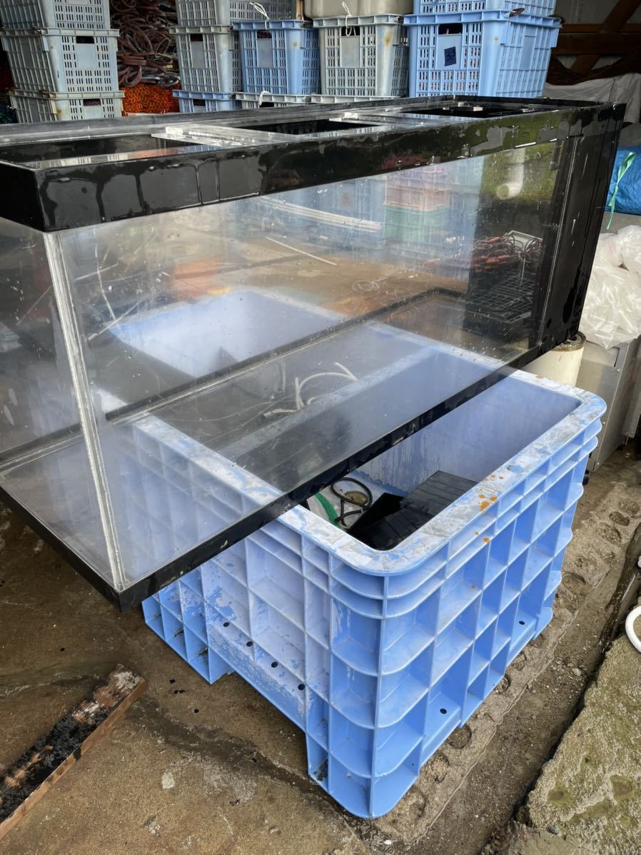 オーバーフロー水槽セット コメリ ステンレス 枠 水槽 大型