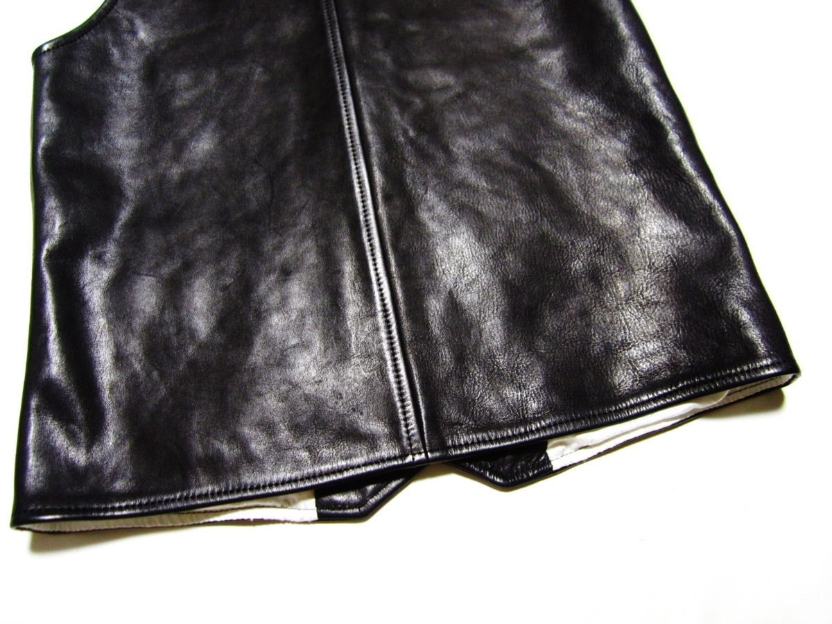 CALEE SUPPLY Co. ブラックレザーベスト L CALEE SUPPLY Co. ブラックレザーベスト L calee / レザーベスト ジャケット・アウター