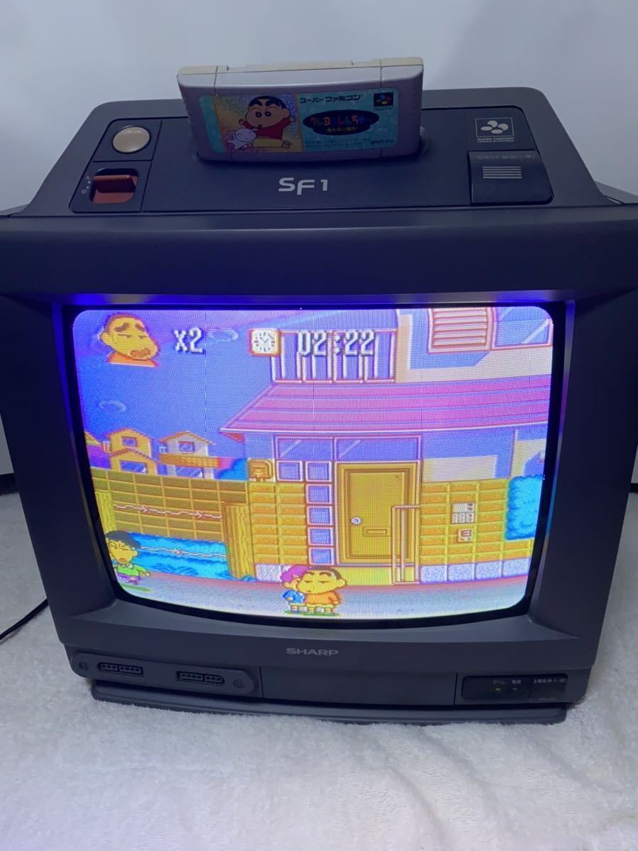 SHARP たまる 14G-SF1 14型 スーパーファミコン 内蔵テレビ ブラウン管