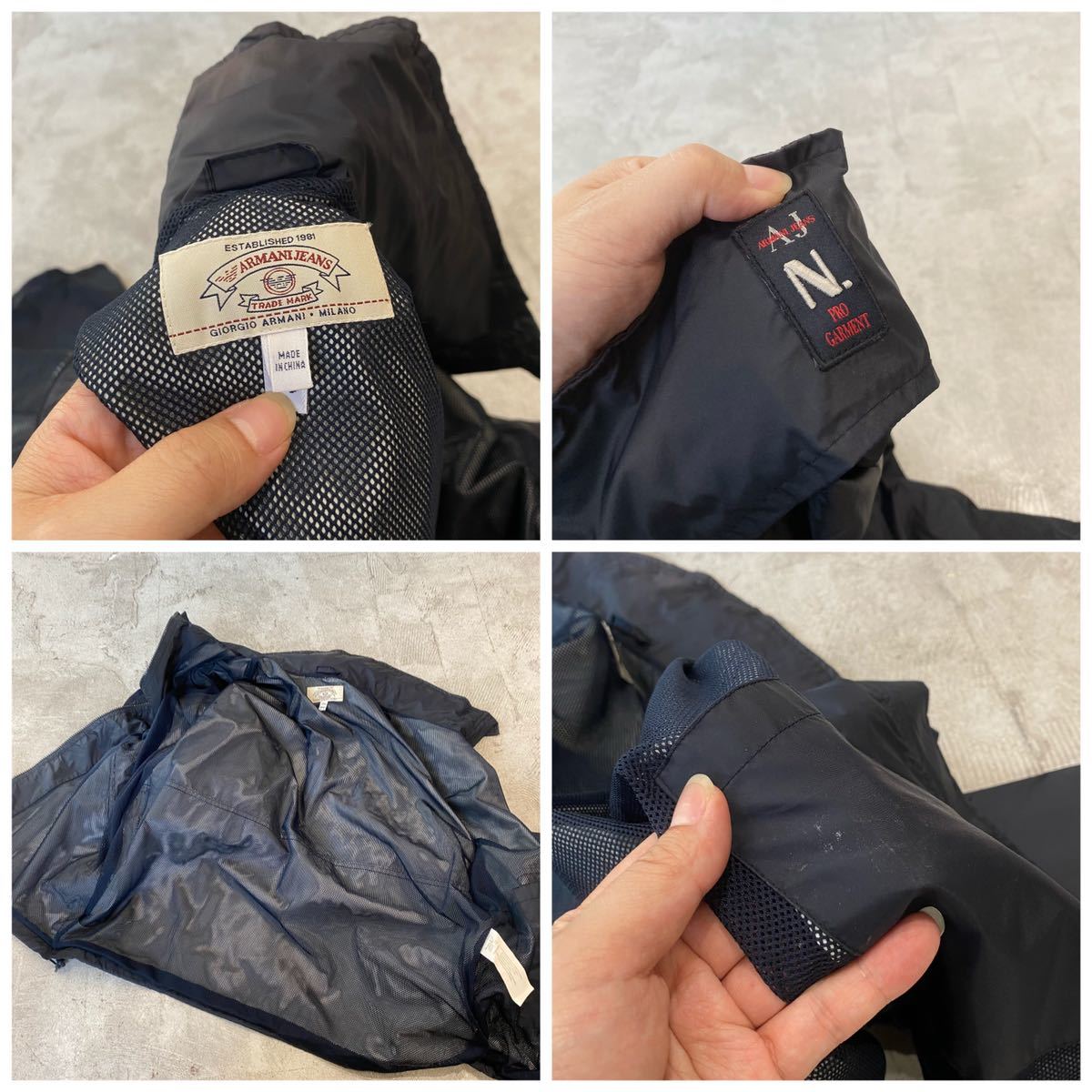 ARMANI JEANS AJ N. PRO GARMENT アルマーニ ジーンズ ナイロン 