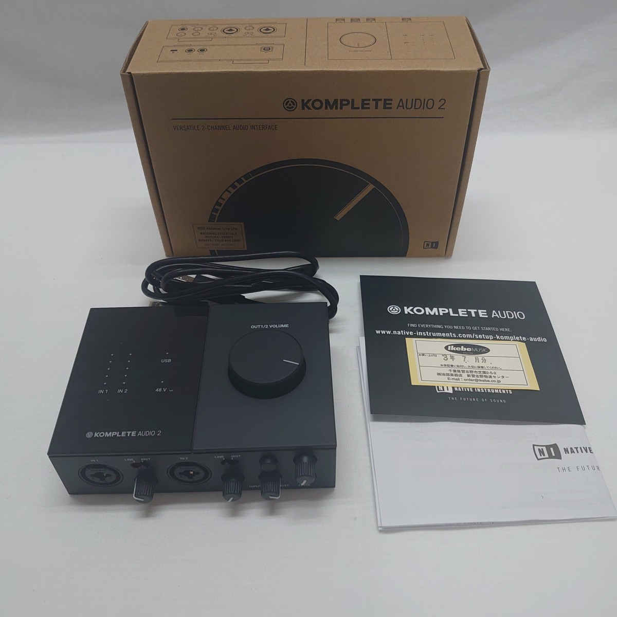 ☆中古☆NATIVE INSTRUMENTS☆ネイティブインストゥルメンツ☆インターフェース☆KOMPLETE AUDIO2☆R3年７月購入分☆