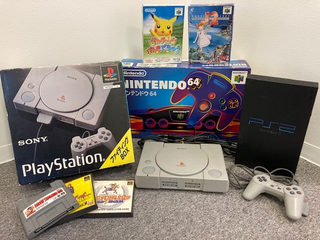 348A* ゲーム機 本体 カセット 任天堂64 SONY PS2 PS ファイティング 