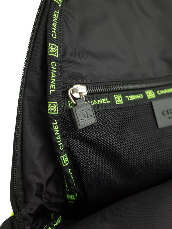 中古 【CHANEL】【リュックサック】シャネル『スポーツライン バックパック』メンズ 1週間保証 スポーツライン CHANEL シャネル ロゴ ジップアップ バック