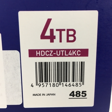 I-O DATA HDCZ-UTL4KC 4TB USB 3.1 Gen 1 USB 3.0 /2.0対応 外付