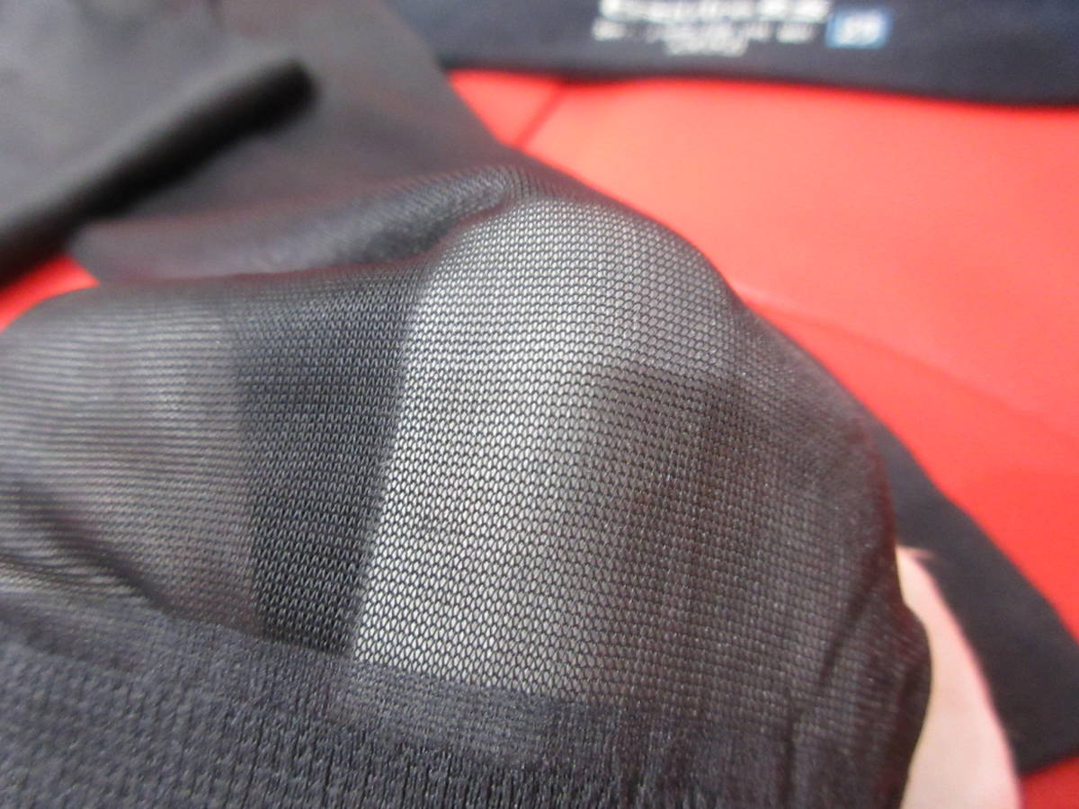レトロ 稀少◆ナイガイ Esquires.s 紳士 ナイロン ハイソックス シースルー 夏用 25㎝ 2足Set ロングソックス 黒&紺◆ NAIGAI ハイソックス チャコールグレー☆38cm 平プレーティング 平無地 Reggieshop