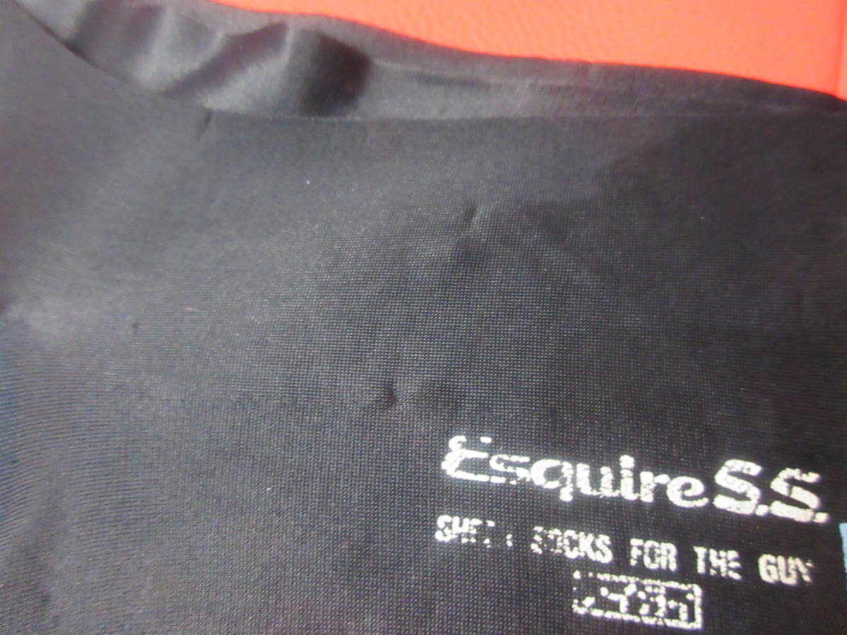 レトロ 稀少◆ナイガイ Esquires.s 紳士 ナイロン ハイソックス シースルー 夏用 25㎝ 2足Set ロングソックス 黒&紺◆ NAIGAI ハイソックス チャコールグレー☆38cm 平プレーティング 平無地 Reggieshop