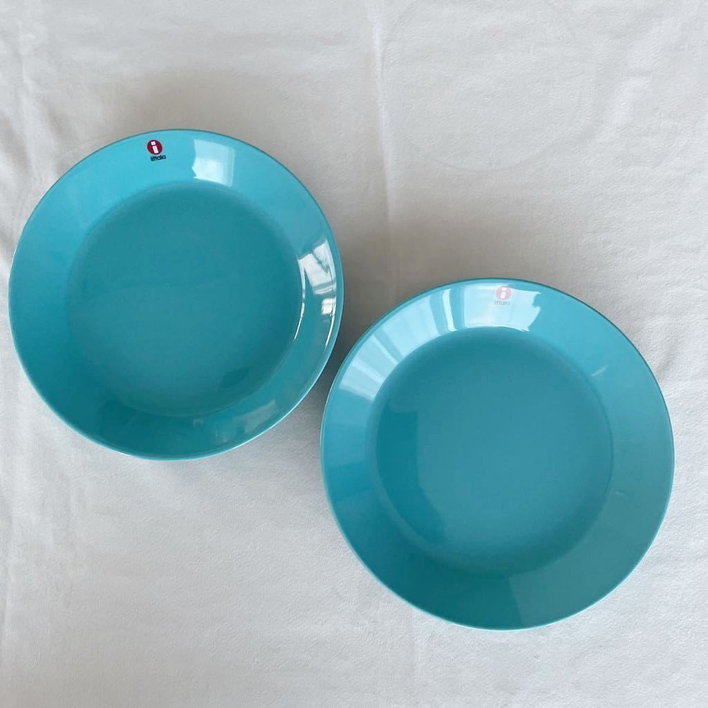 新品 iittala イッタラ ターコイズ TEEMA ティーマ　プレート　17㎝　2枚セット　廃盤色　希少 レア 