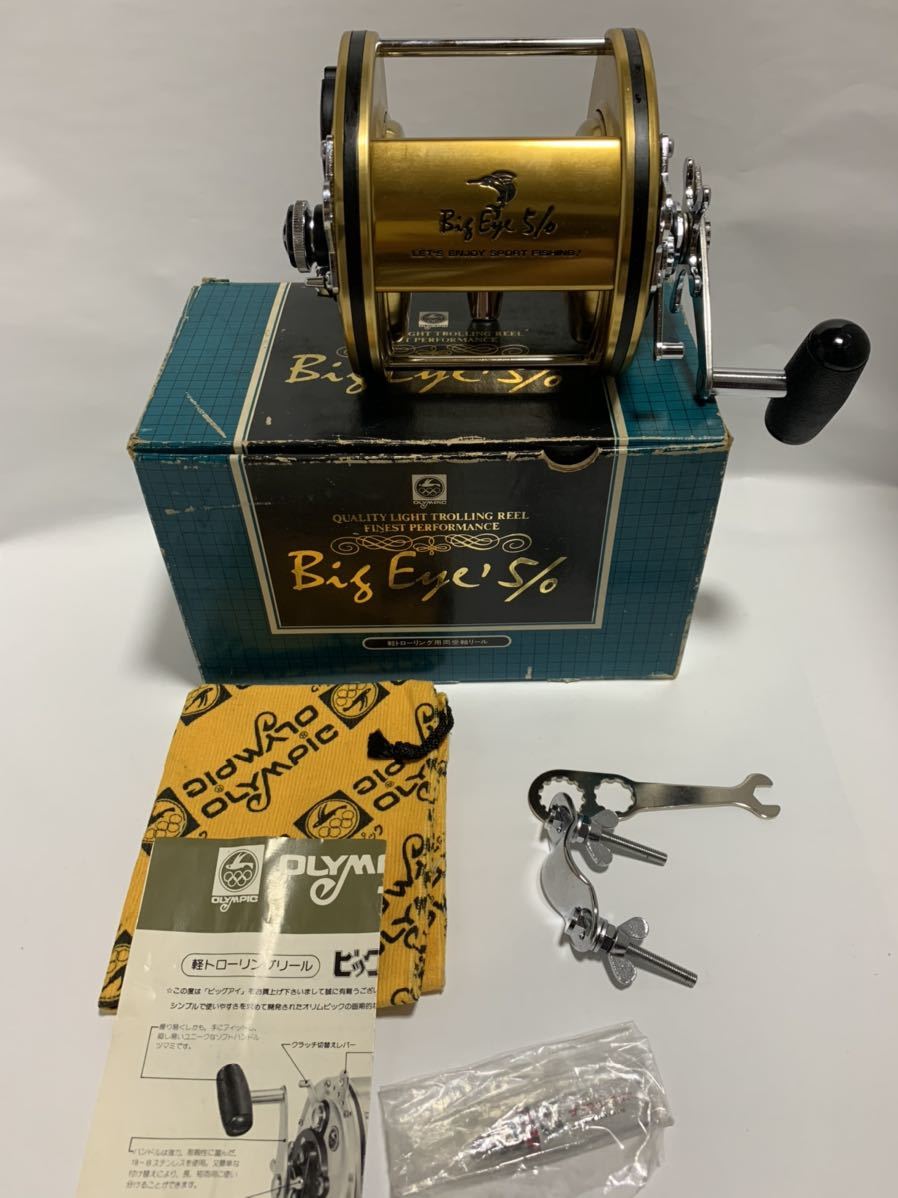 オリムピック BIG EYE 5/0 ヴィンテージベイトリール 船用 極美品 オリムピック BIG EYE 5/0 ヴィンテージベイトリール 船用 極美品