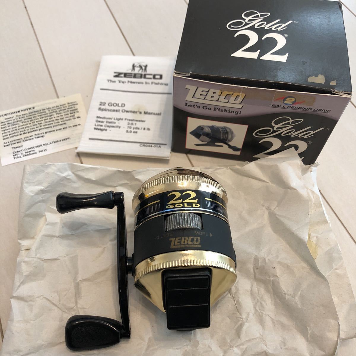 ゼブコ ZEBCO ゴールド 11 Gold 11 スピンキャスト 付属品有 ゼブコ