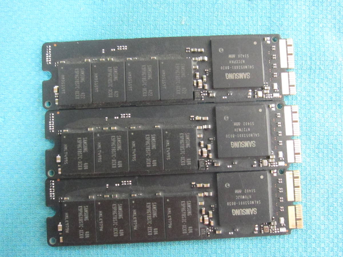 1円～ □M.2 NVMe SSD 512GB 3点 まとめ売り Samsung データ消去済
