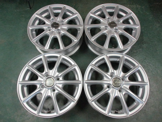 ブリヂストン　エコフォルム　１４×４．５J＋４２　PCD１００／４穴　４本　ワゴンR　タント　ムーヴ等　軽自動車に