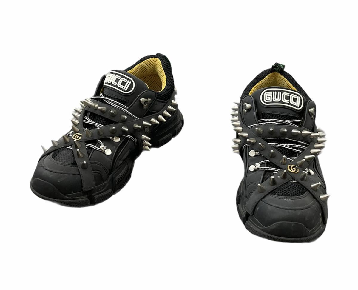 178000円 □ GUCCI FLASH TREK ダッド スニーカー シューズ スタッズ 