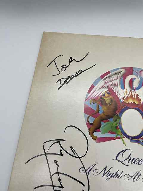 QUEEN クイーン レコード 直筆サイン フレディ ブライアン・メイ QUEEN クイーン メンバー全員の直筆サイン フレディ・マーキュリー