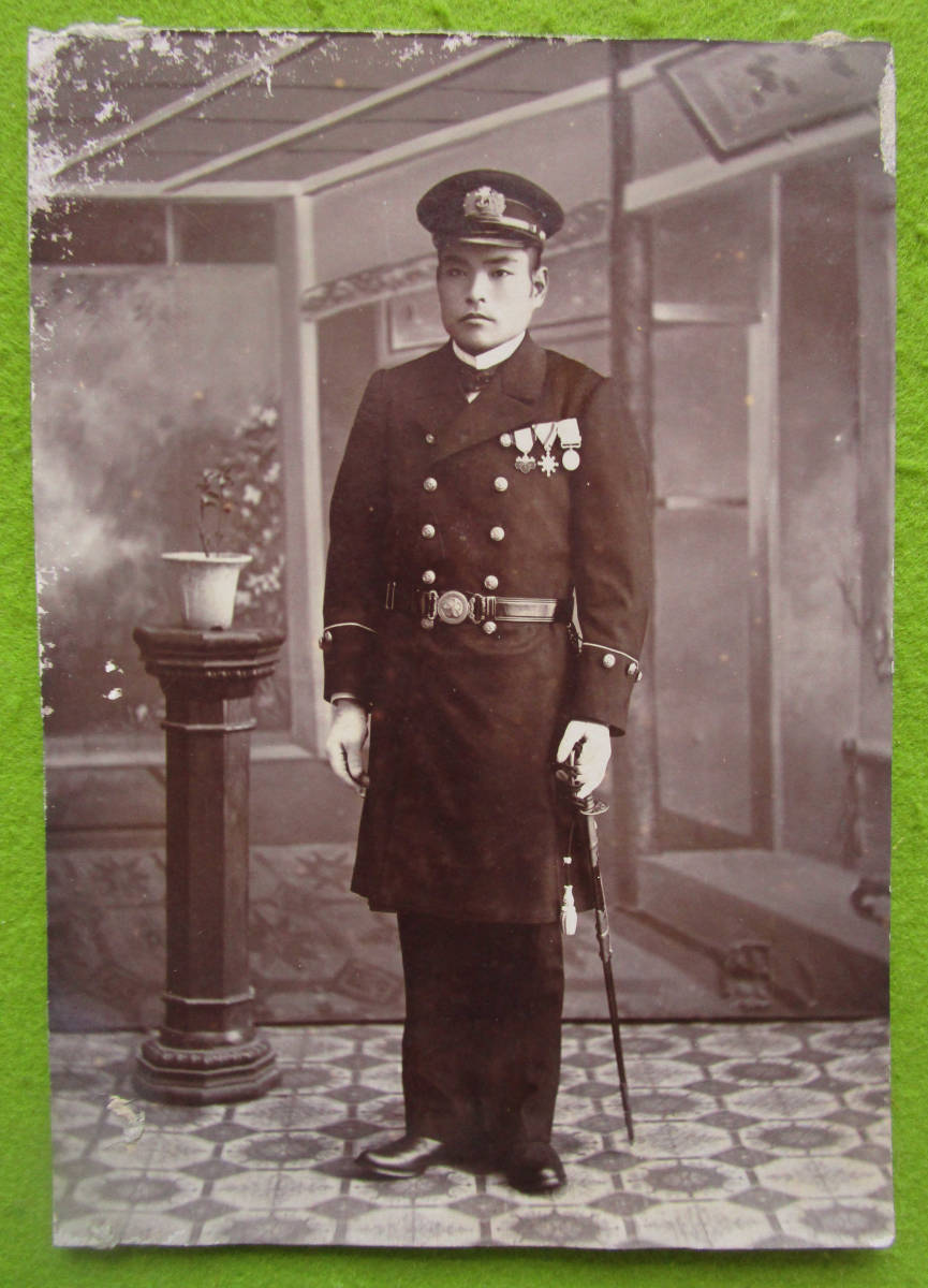 ◆明治期　戦艦　ふじ　乗組員『　戦艦富士　下士官達　生写真　』３枚◆_2