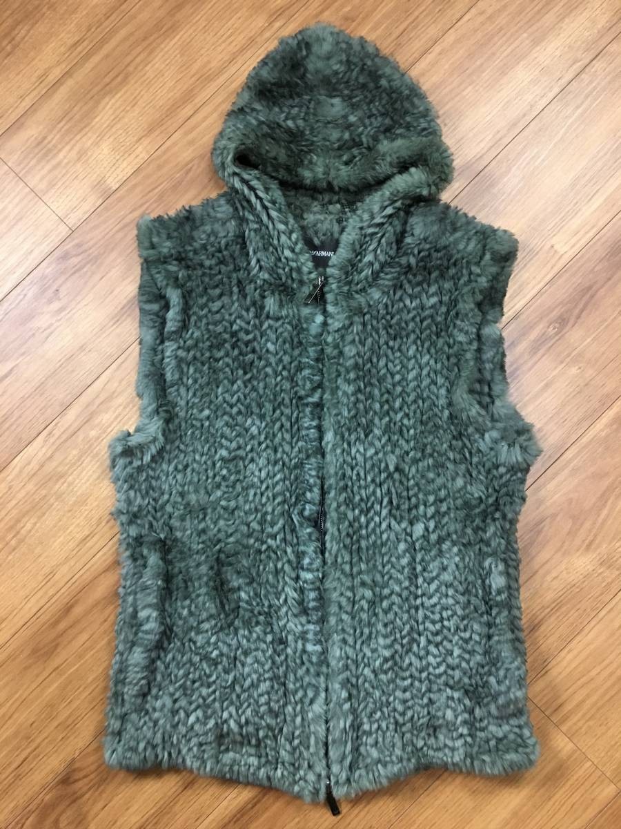 国内正規品 EMPORIO ARMANI エンポリオアルマーニ ラビットファー 