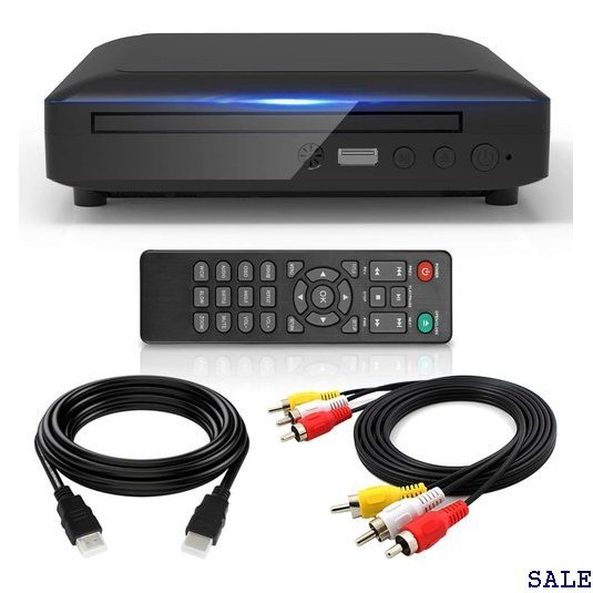持ち運び便利 ミニDVDプレーヤー 1080Pサポート DVD/CD 付属し、テレビ/プロジェクター接続可能、日本語説明書付き 7 ミニDVDプレーヤー ミニDVDプレーヤー1080Pサポート DVD&frasl;CD再生専用 Arafuna ベス CD再生専用