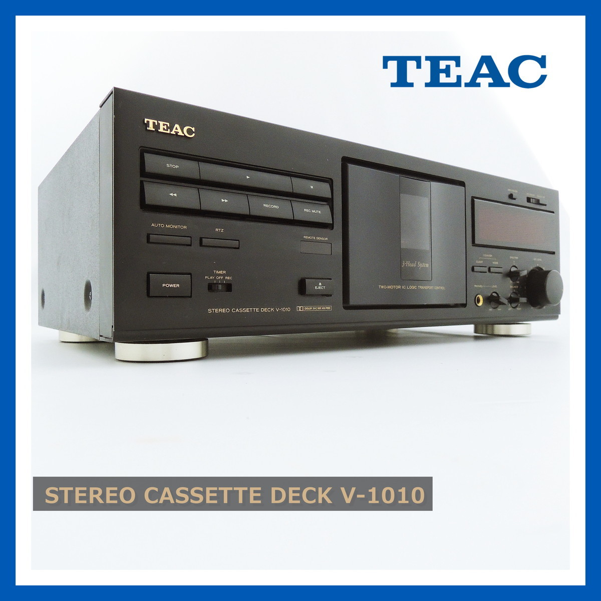【即決!早い者勝ち!】 ティアック V-1010 カセットデッキ TEAC STEREO CASSETTE DECK 新品参考価格40，000