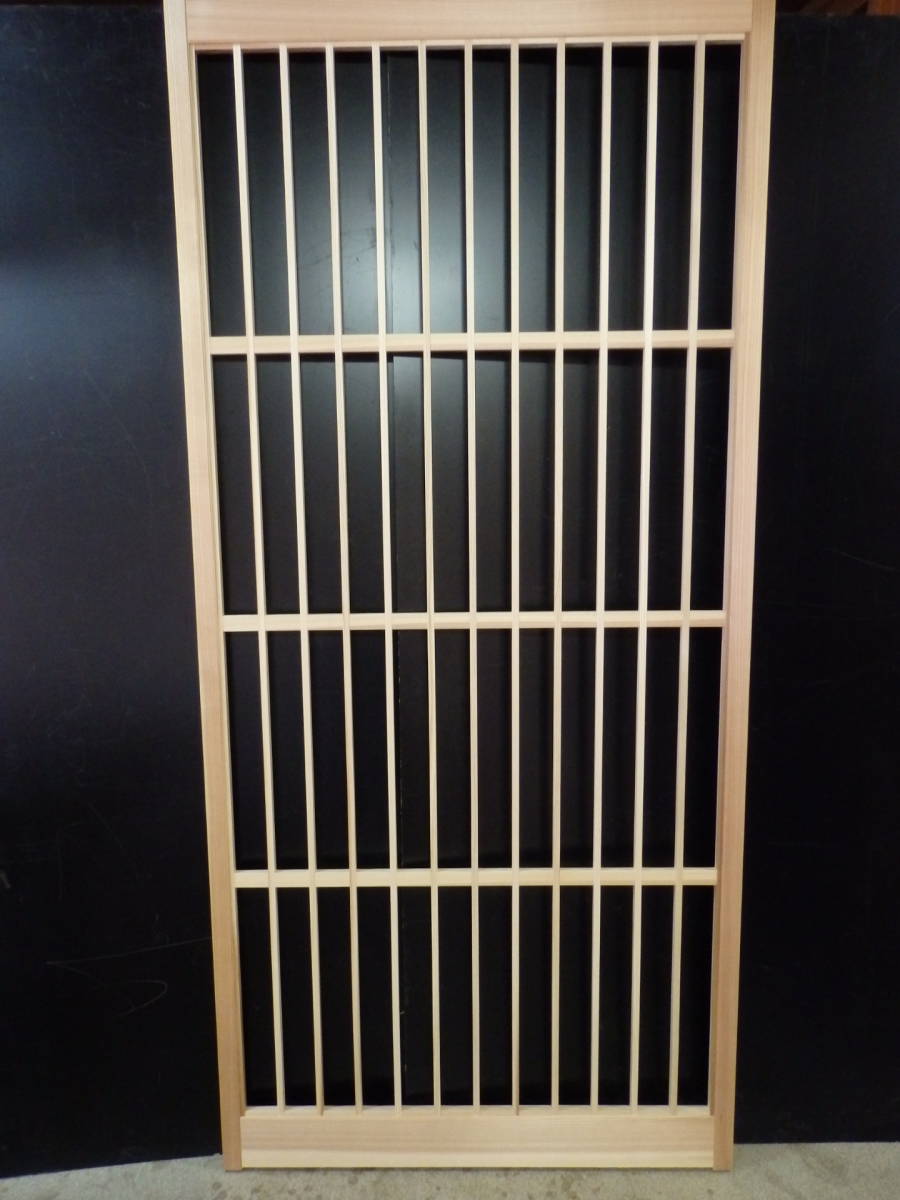  s1071413 格子 建具 3ミリガラス アクリル入可 約1m82㎝&times;85.8cm&times;厚3cm(建具)｜売買されたオークション情報、yahooの商品情報をアーカイブ公開 - オークファン 建具