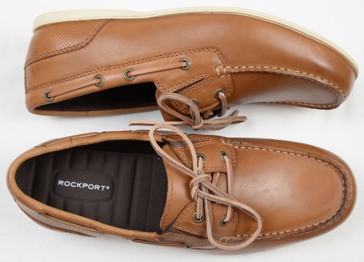 ○ROCKPORTロックポートデッキシューズMALCOM CAMP MOC（CH8541，茶