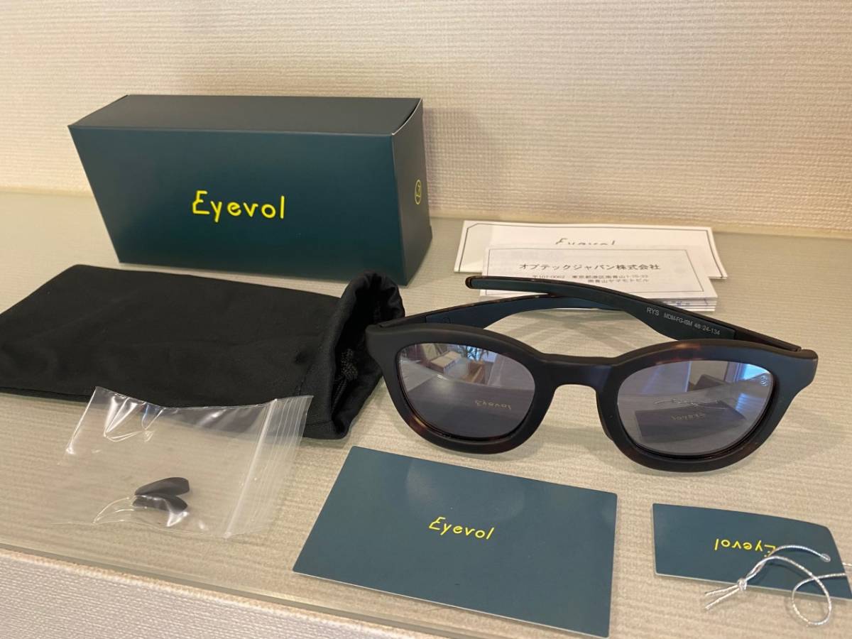 美品 Eyevol アイヴォル RYS MDM-FG-ISM サングラス ブラックミラーレンズ