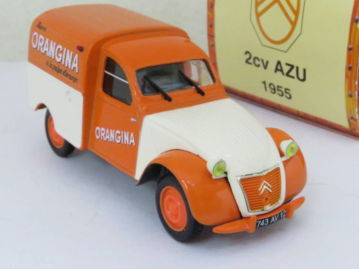 norev Citroen 2cv AZU 1955 ORANGINA シトロエン オランジーナ 箱付 1