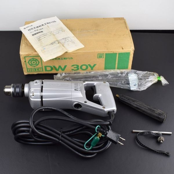 【0403】USED美品◆日立工機 正逆転木工用ドリル 30ｍｍ DW30Y◆HITACHI 電気ドリル 電動工具