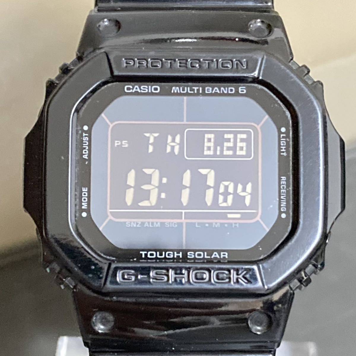 爆買い，限定セール G-SHOCK GW-M5610BB-1JF GrossyBlackSeries グロッシーブラック タフソーラー 電波受信 電波ソーラー マルチバンド6 ブラック 5600系(TOUGH SOLAR)｜売買されたオークション情報、yahooの商品情報をアーカイブ G-SHOCK