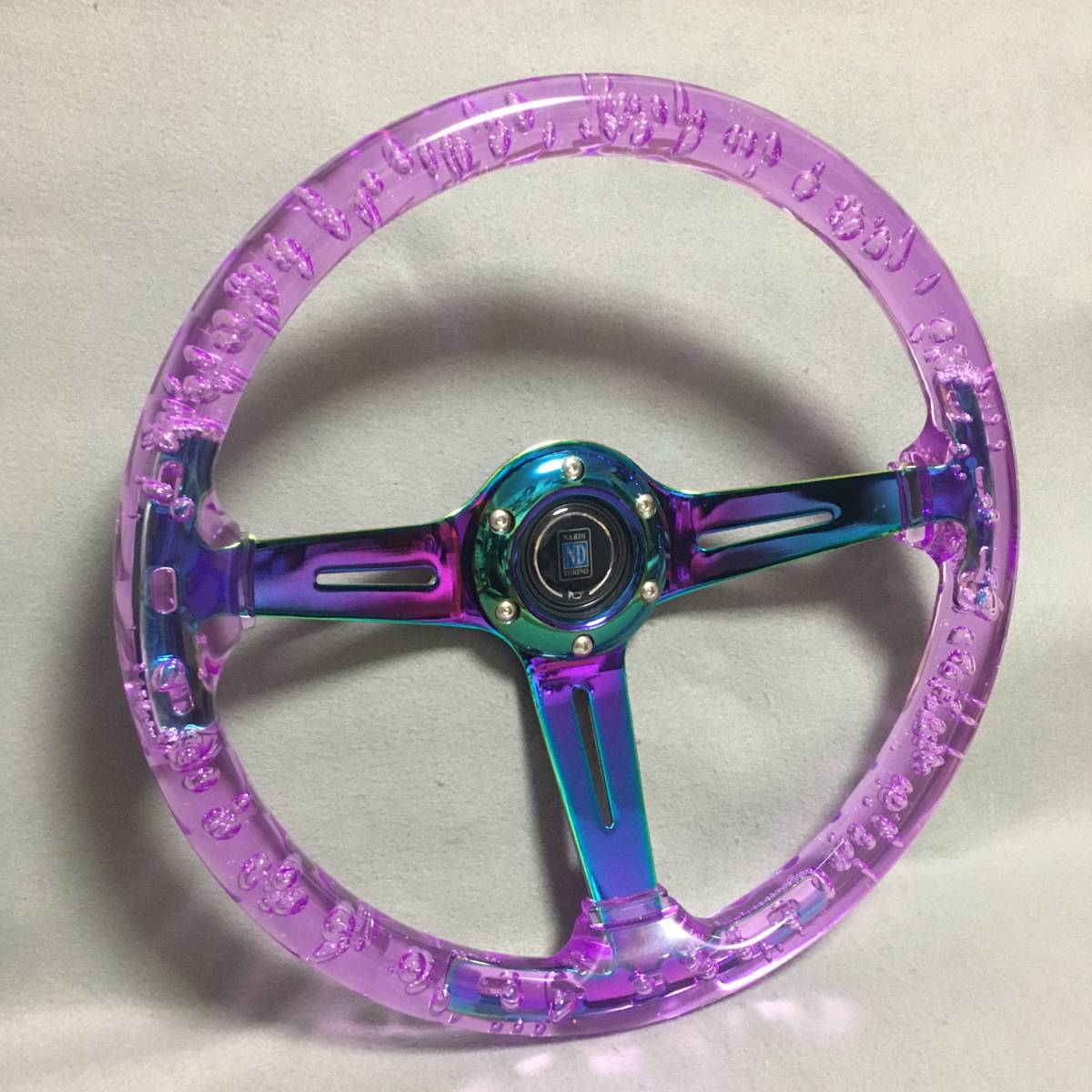 クリア ステアリング ハンドル ネオクローム 旧車 usdm jdm JDM D型