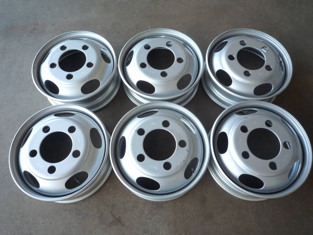 TOPY W-DUA 17.5×5.25 ホイール 新車外し TOPY DUA 17.5×5.25 115-8 TC 5穴 スチールホイール 6本
