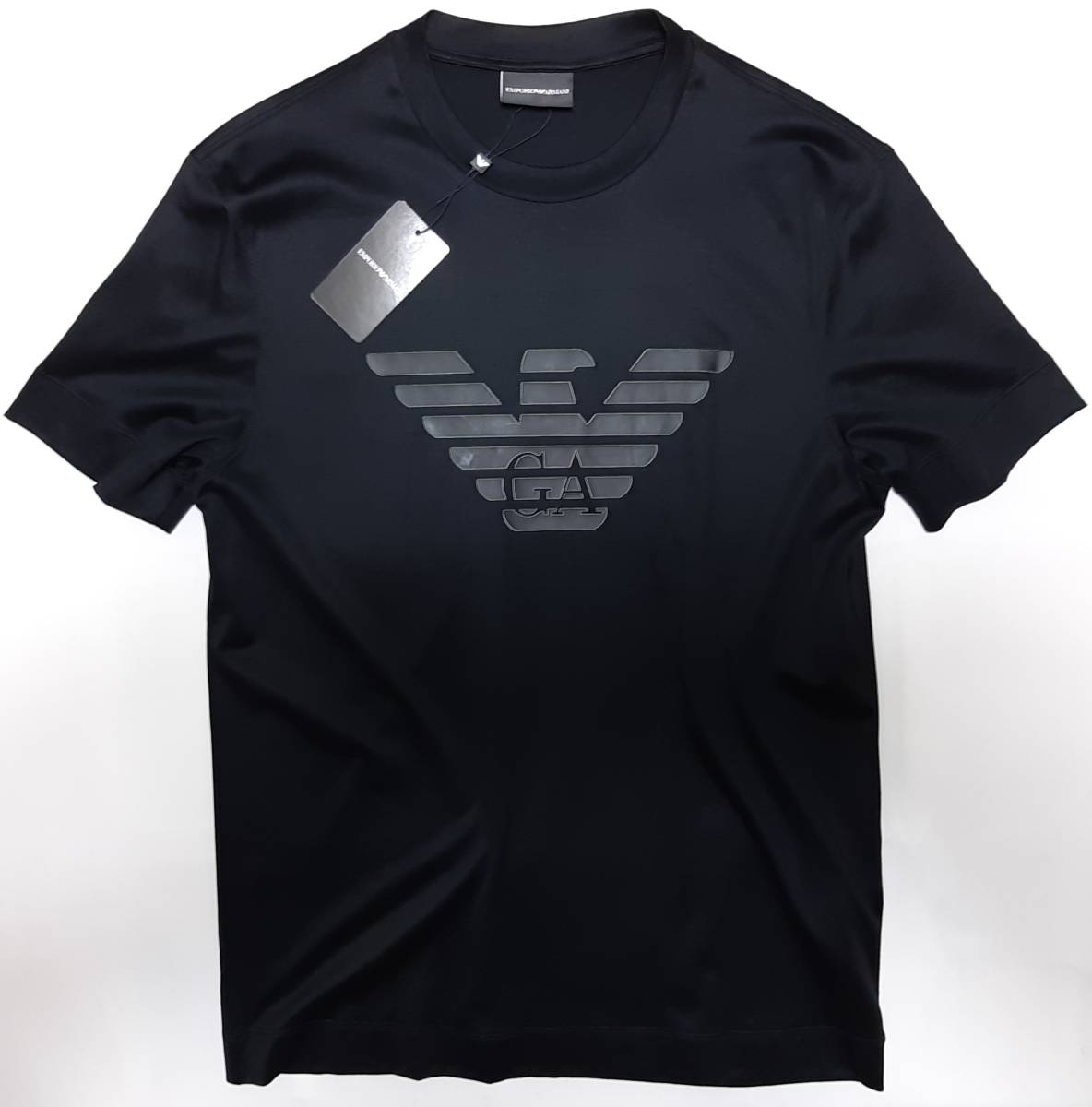 新品] EMPORIO ARMANI ラバー素材のビッグイーグルロゴ入り【メンズ 