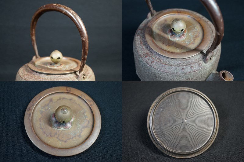 美術品・アンティーク・コレクション 鉄瓶 銅蓋