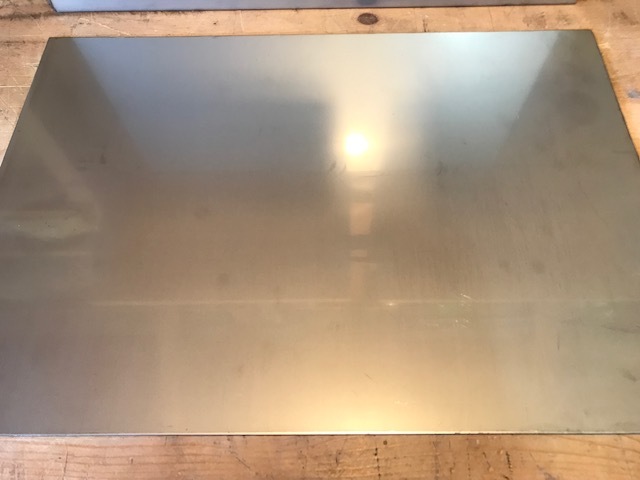 ②ステンレス板 厚み2.5ミリ 500ミリ×350ミリ １枚_1