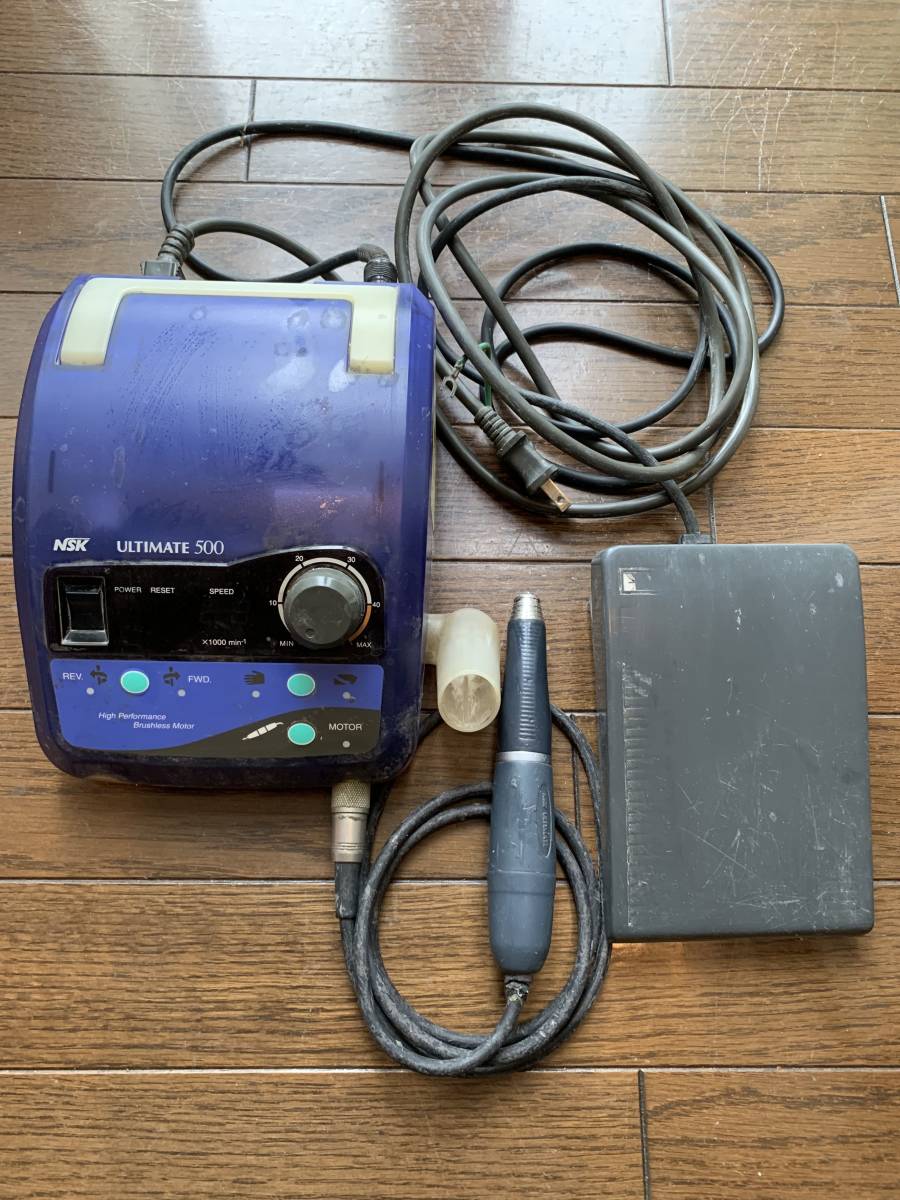 中古品　歯科技工　NSK ナカニシ アルチメイト500 NE95-SB 技工用高速エンジン / ハンドピース UM50TM _1