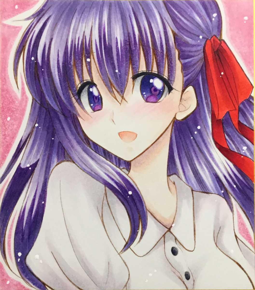 □同人手描きイラスト□簡易リクエスト□ミニ色紙□即決の場合中色紙に