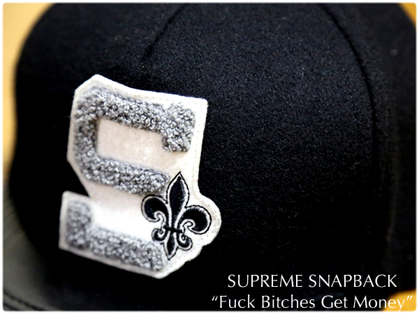 SUPREME SNAPBACK CAP Fuck Bitches Get Money 帽子(帽子)｜売買された 