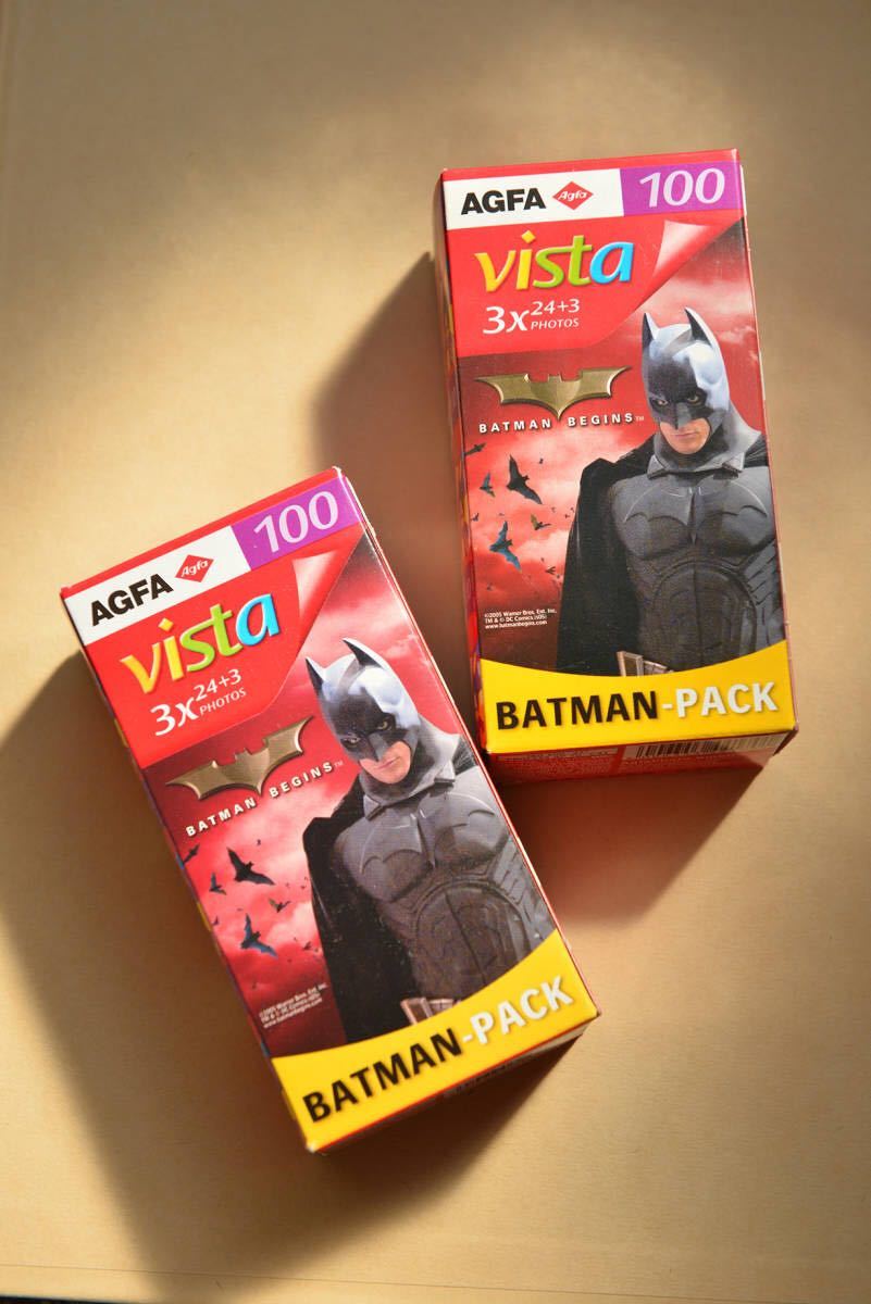 AGFA アグファ　ネガカラーフィルム BATMAN-PACK 27枚撮り3本パック×2 計6本　　期限切れ Photo AGFA アグファ 35ｍｍ red VARIANT