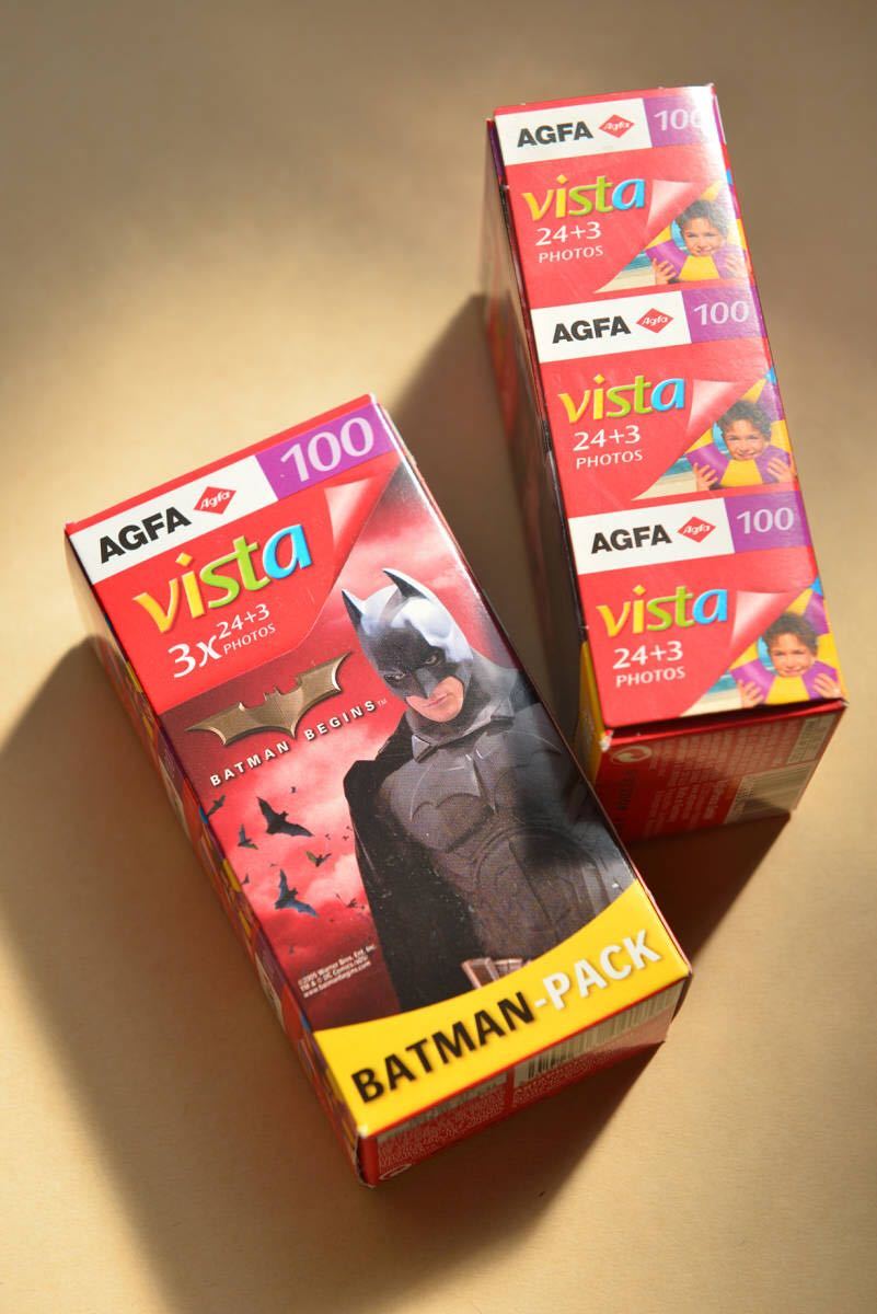 AGFA アグファ　ネガカラーフィルム BATMAN-PACK 27枚撮り3本パック×2 計6本　　期限切れ Photo AGFA アグファ 35ｍｍ red VARIANT