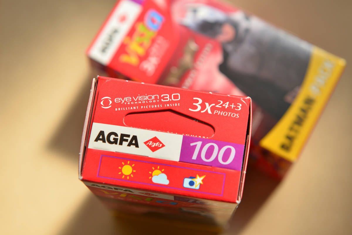 AGFA アグファ　ネガカラーフィルム BATMAN-PACK 27枚撮り3本パック×2 計6本　　期限切れ Photo AGFA アグファ 35ｍｍ red VARIANT