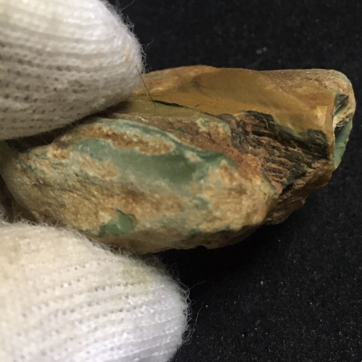 希少 国産 コラウッド 青珪化木 ペトリファイドウッド ジャスパー 碧玉  
