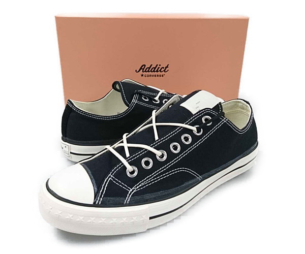 定番，限定セール CONVERSE コンバース ADDICT アディクト&times;N.HOOLYWOOD CH CANVAS NH OX シューズ 黒 サイズUS8.5=27cm 正規品 /26027(27.0cm)｜売買されたオークション情報、yahooの商品情報をアーカイブ公開 - オークファン 27.0cm