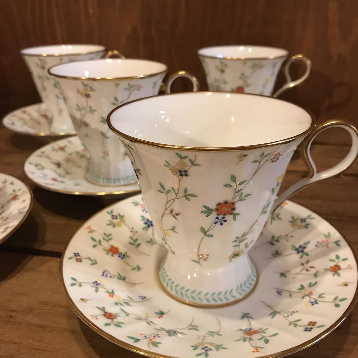 ノリタケ スタジオコレクション Noritake カップ＆ソーサー 希少 5客 5 