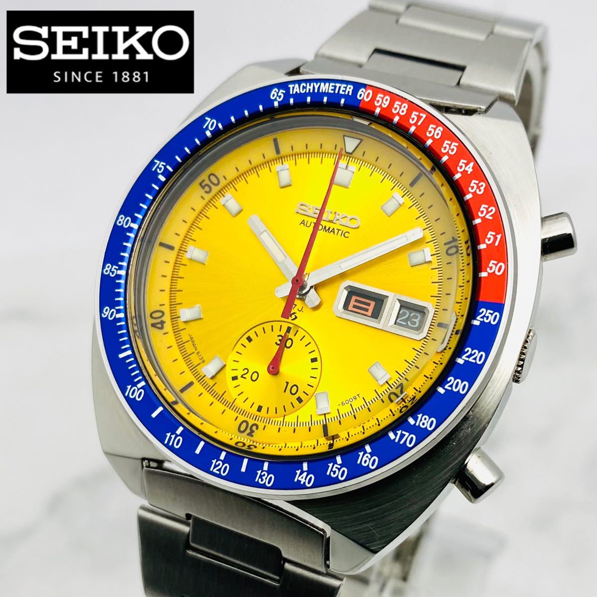 極美品◇SEIKO セイコー 5スポーツ スピードタイマー◇6139-6002