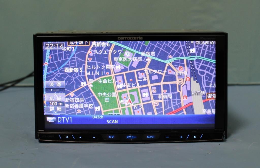美品 カロッツェリア 2021地図 フルセグ Bluetooth ミラリング 最新2021年地図 AVIC-ZH0077 カロッツェリア サイバーナビ 4×4 SSD換装