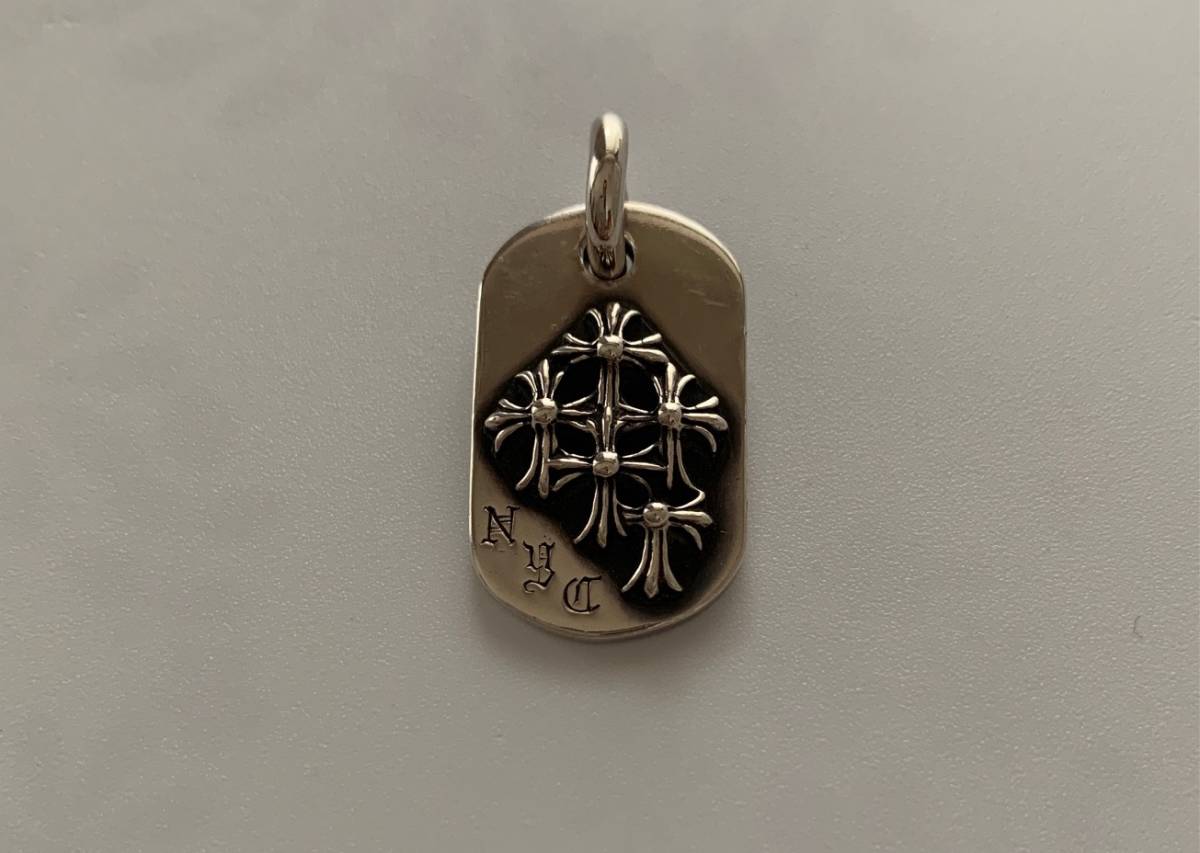 Chrome Hearts クロムハーツ ドッグタグ レイズドセメタリー クロス NYC(ペンダントトップ、チャーム)｜売買されたオークション