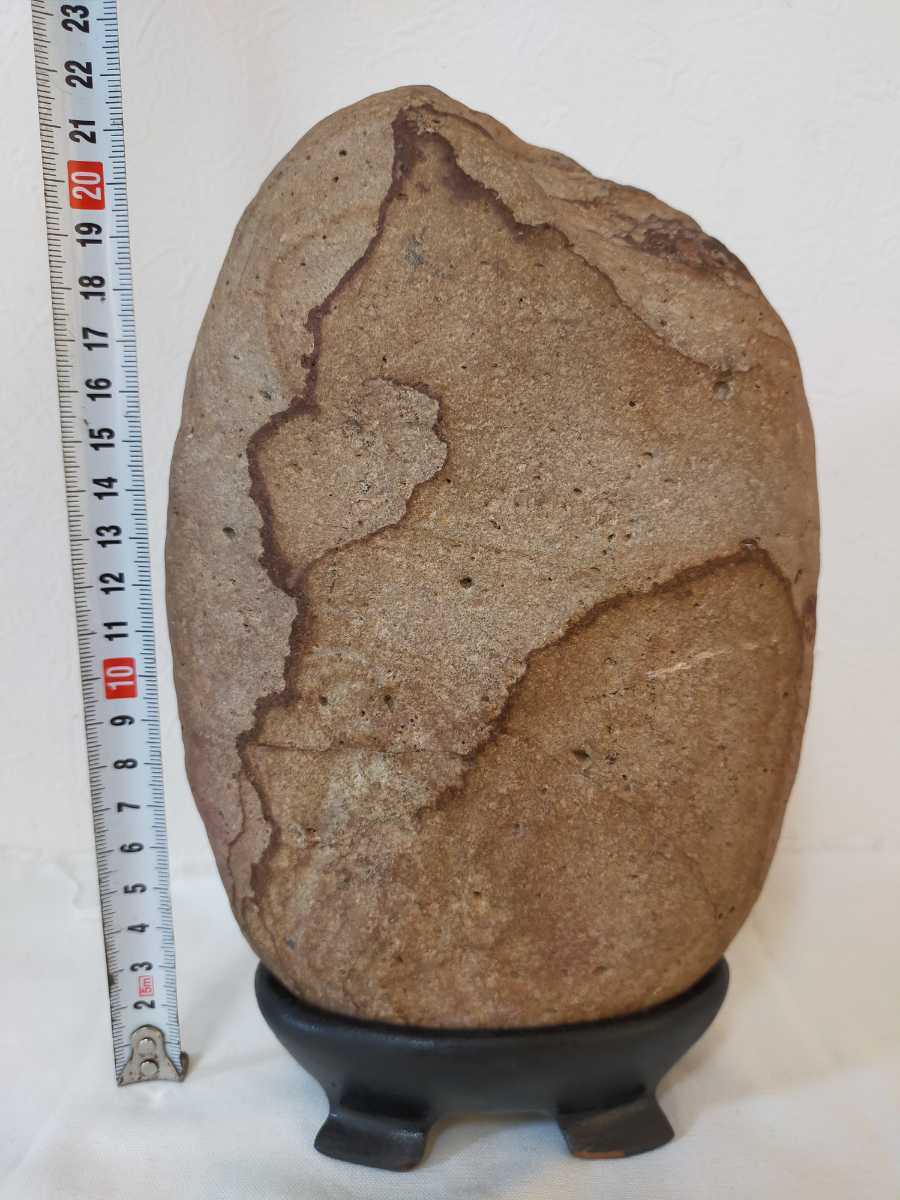 菊花石 鑑賞石 天然石 岐阜県 根尾川 ☆ 梅花石 約2kg 台座付